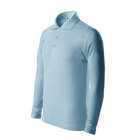 Polokošile dětská 241 Pique Polo LS  - 15 nebesky modrá