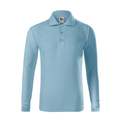 Polokošile dětská 241 Pique Polo LS  - 15 nebesky modrá
