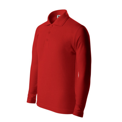 Polokošile dětská 241 Pique Polo LS  - 07 červená