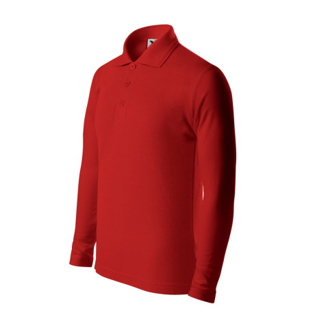Polokošile dětská 241 Pique Polo LS  - 07 červená