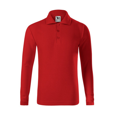 Polokošile dětská 241 Pique Polo LS  - 07 červená