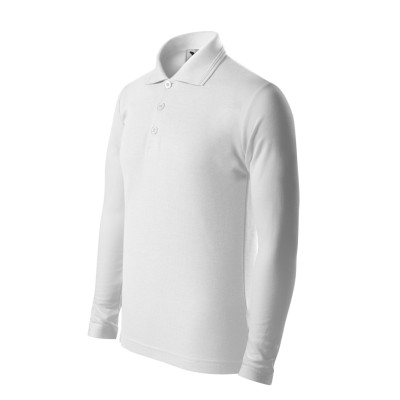 Polokošile dětská 241 Pique Polo LS  - 00 bílá