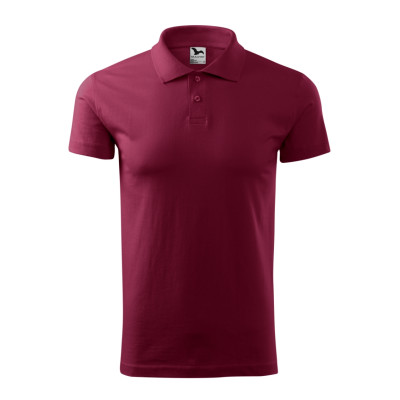 Polokošile pánská 202 Single J.  - 86 garnet