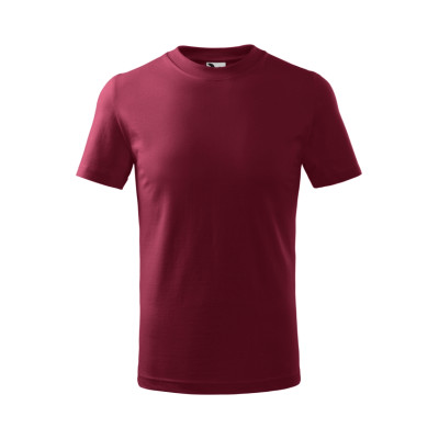 Tričko dětské 138 Basic  - 86 garnet