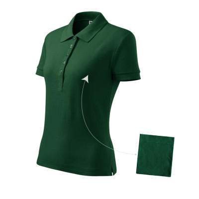Polokošile dámská 213 Cotton  - D3 dark green