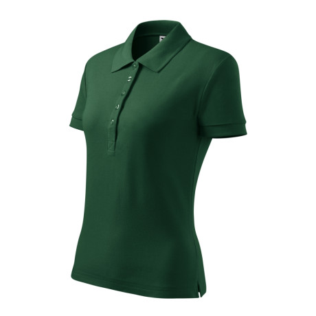 Polokošile dámská 216 Cotton Heavy  - D3 dark green