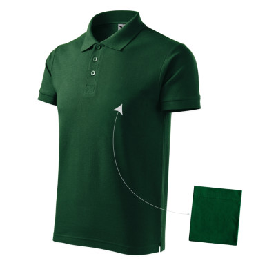 Polokošile pánská 212 Cotton  - D3 dark green