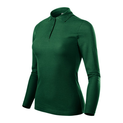 Polokošile dámská 231 Pique Polo LS  - D3 dark green