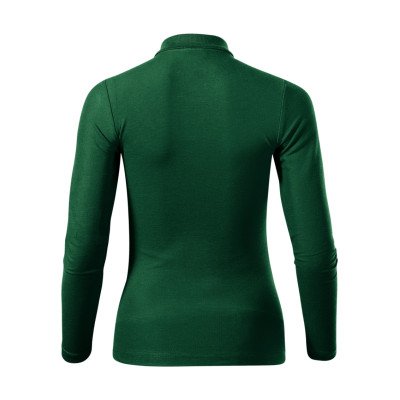Polokošile dámská 231 Pique Polo LS  - D3 dark green