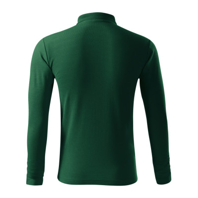 Polokošile pánská 221 Pique Polo LS  - D3 dark green