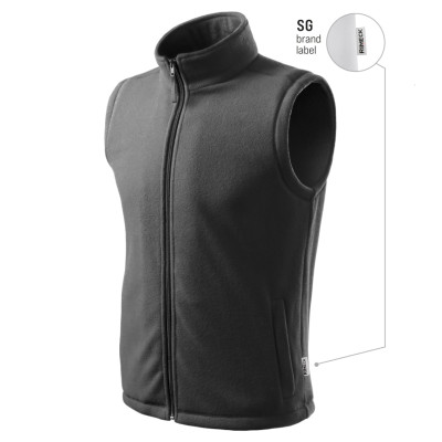 Fleece vesta unisex 518 Next  - SG ocelově šedá 36 (brand label)