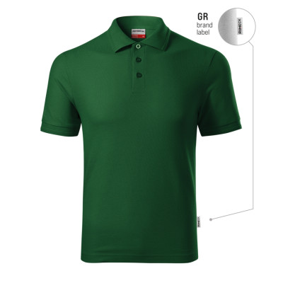 Polokošile pánská R22 Reserve  - GR lahvově zelená 06 (brand label)