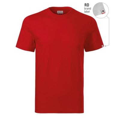 Tričko unisex R06 Base  - RD červená 07 (brand label)