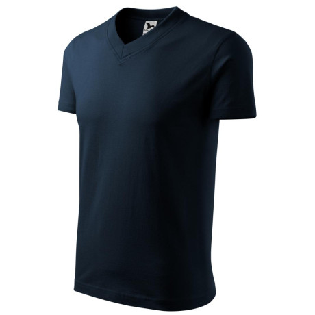 Tričko unisex 102 V-neck  - 02 námořní modrá