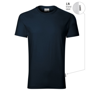 Tričko pánské R03 Resist heavy  - LN námořní modrá 02 (brand label)