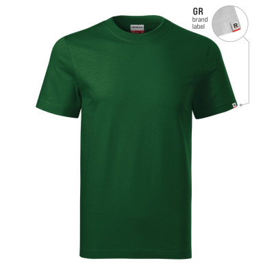 Tričko unisex R06 Base  - GR lahvově zelená 06 (brand label)