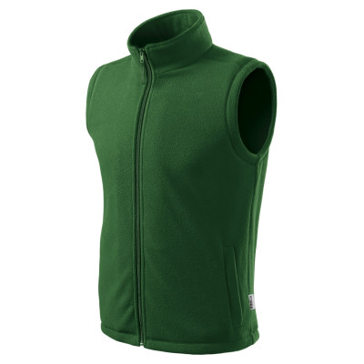 Fleece vesta unisex 518 Next  - GR lahvově zelená 06 (brand label)