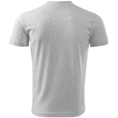Tričko unisex 102 V-neck  - 03 světle šedý melír