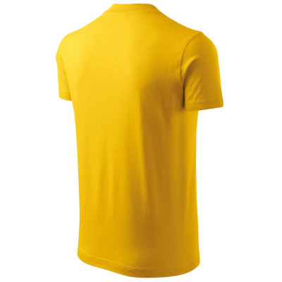 Tričko unisex 102 V-neck  - 04 žlutá