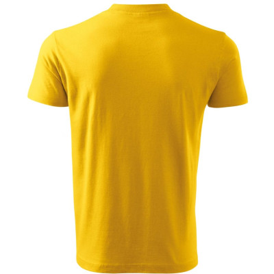 Tričko unisex 102 V-neck  - 04 žlutá