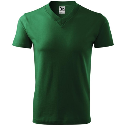 Tričko unisex 102 V-neck  - 06 lahvově zelená