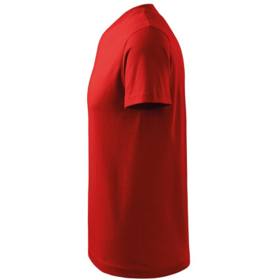 Tričko unisex 102 V-neck  - 07 červená