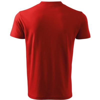 Tričko unisex 102 V-neck  - 07 červená