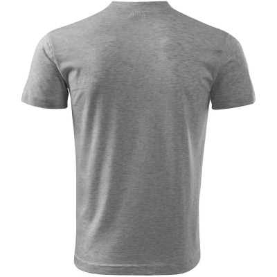 Tričko unisex 102 V-neck  - 12 tmavě šedý melír