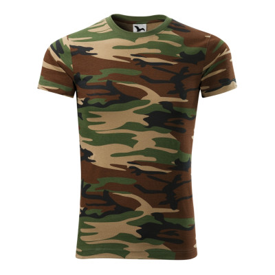 Tričko unisex 144 Camouflage  - 33 camouflage brown
