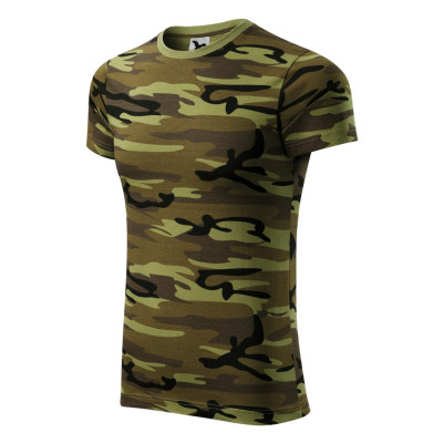 Tričko unisex 144 Camouflage  - 34 camouflage green