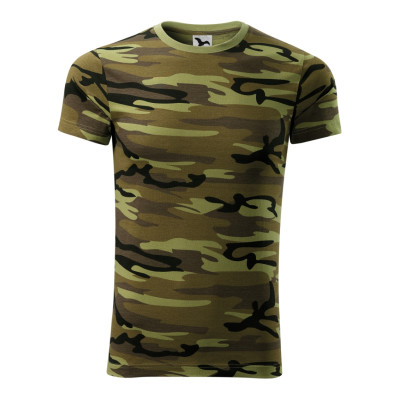 Tričko unisex 144 Camouflage  - 34 camouflage green