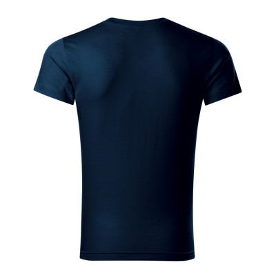 Tričko pánské 146 Slim Fit V-neck  - 02 námořní modrá