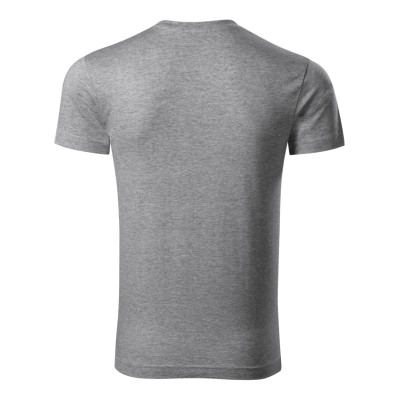 Tričko pánské 146 Slim Fit V-neck  - 12 tmavě šedý melír