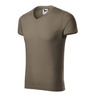 Tričko pánské 146 Slim Fit V-neck  - 29 army