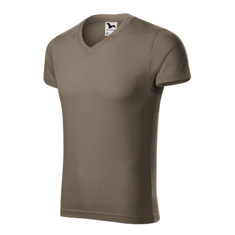 Tričko pánské 146 Slim Fit V-neck  - 29 army