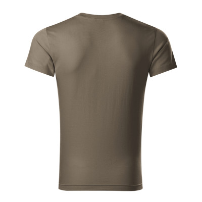 Tričko pánské 146 Slim Fit V-neck  - 29 army