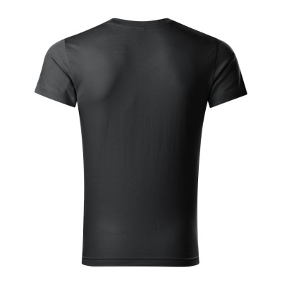Tričko pánské 146 Slim Fit V-neck  - 94 ebony gray
