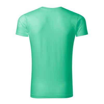 Tričko pánské 146 Slim Fit V-neck  - 95 mátová