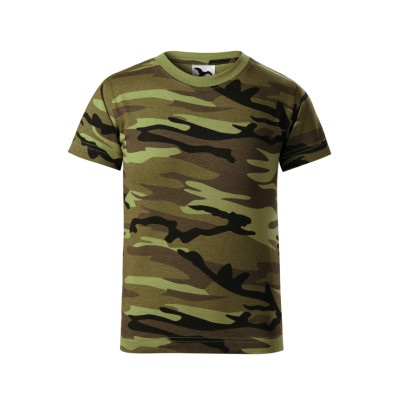 Tričko dětské 149 Camouflage  - 34 camouflage green