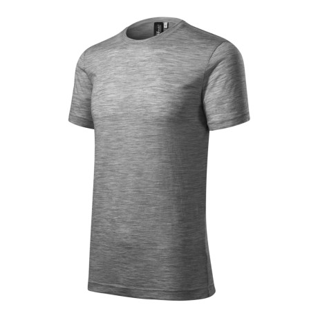 Tričko pánské 157 Merino Rise  - 12 tmavě šedý melír