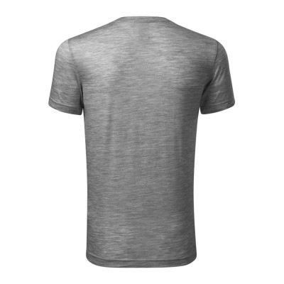 Tričko pánské 157 Merino Rise  - 12 tmavě šedý melír
