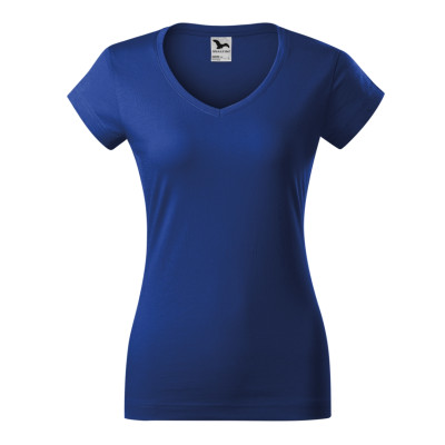 Tričko dámské 162 Fit V-neck  - 05 královská modrá