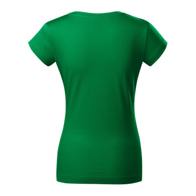Tričko dámské 162 Fit V-neck  - 16 středně zelená