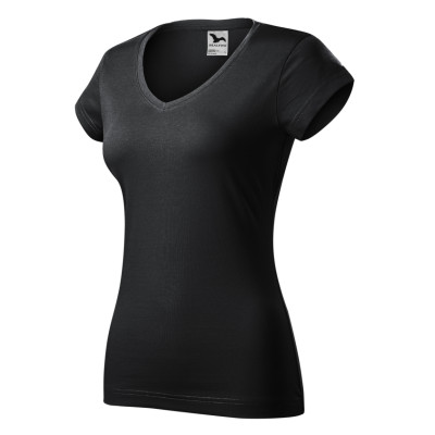 Tričko dámské 162 Fit V-neck  - 94 ebony gray