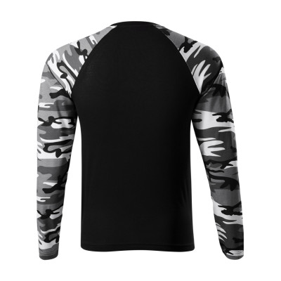 Triko unisex 166 Camouflage LS  - 32 camouflage gray