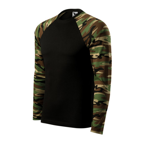 Triko unisex 166 Camouflage LS  - 33 camouflage brown