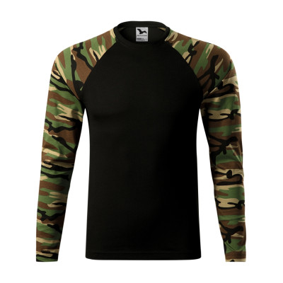 Triko unisex 166 Camouflage LS  - 33 camouflage brown