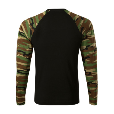 Triko unisex 166 Camouflage LS  - 33 camouflage brown