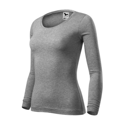 Triko dámské 169 Fit-T LS  - 12 tmavě šedý melír