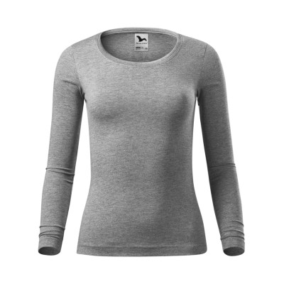 Triko dámské 169 Fit-T LS  - 12 tmavě šedý melír